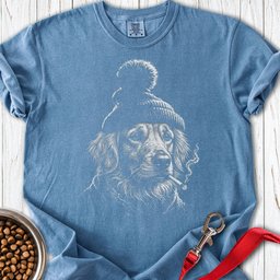 Golden Retriever Cigarette Premium Tee Gift For Dog Lover