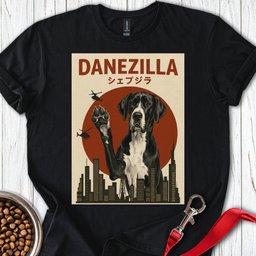 Danezilla Mantle Great Dane T Shirt Gift For Dog Lover