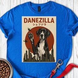 Danezilla Mantle Great Dane T Shirt Gift For Dog Lover