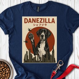 Danezilla Mantle Great Dane T Shirt Gift For Dog Lover