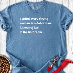 Doberman Strong Woman Premium Tee Gift For Women