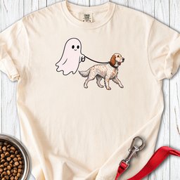 English Setter Ghost Walk Premium Tee Gift For Dog Lover