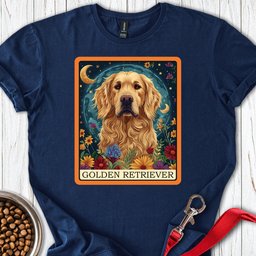 Golden Retriever Tarot T Shirt Gift For Dog Lover