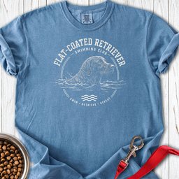 Flat Coated Retriever Swimming Club Premium Tee Gift For Dog Lover
