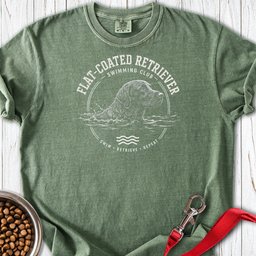 Flat Coated Retriever Swimming Club Premium Tee Gift For Dog Lover