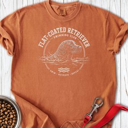 Flat Coated Retriever Swimming Club Premium Tee Gift For Dog Lover
