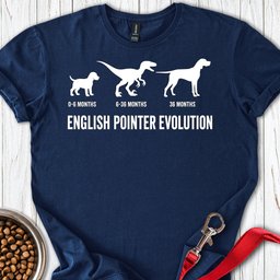 English Pointer Evolution T Shirt Gift For Dog Lover