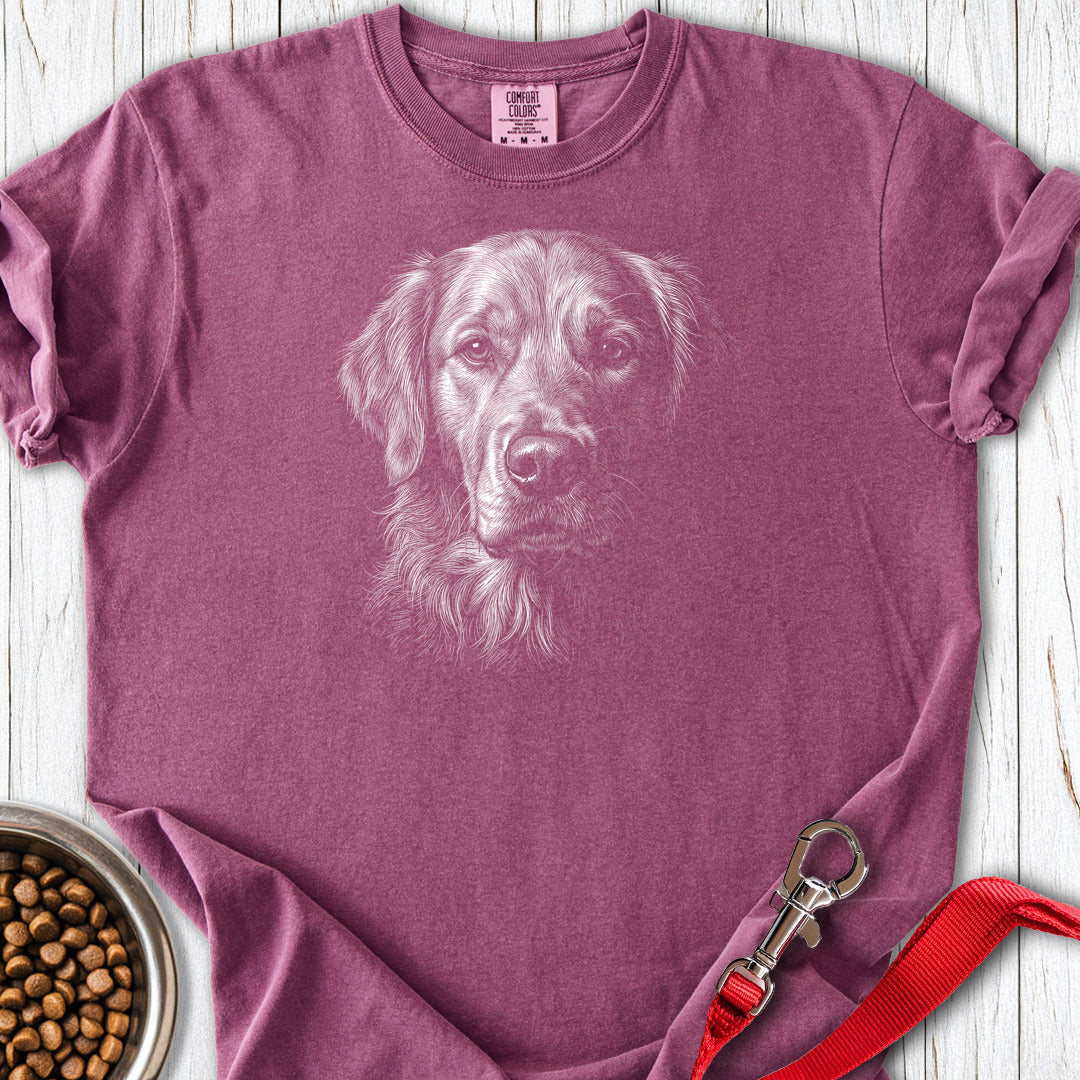 Golden Retriever Engraved Premium Tee Gift For Dog Lover