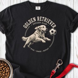 Golden Retriever Soccer Club Premium Tee Gift For Dog Lover