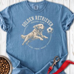 Golden Retriever Soccer Club Premium Tee Gift For Dog Lover