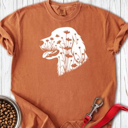 English Setter Flowers Premium Tee Gift For Dog Lover