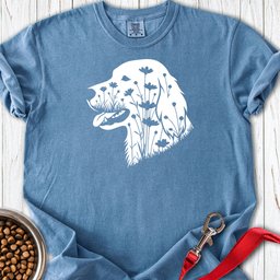 English Setter Flowers Premium Tee Gift For Dog Lover