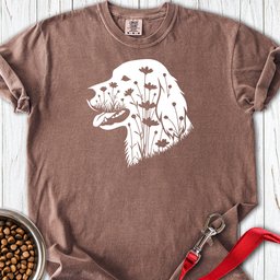 English Setter Flowers Premium Tee Gift For Dog Lover