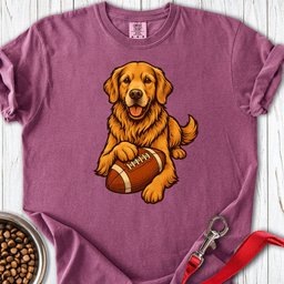Golden Retriever Football Premium Tee Gift For Dog Lover