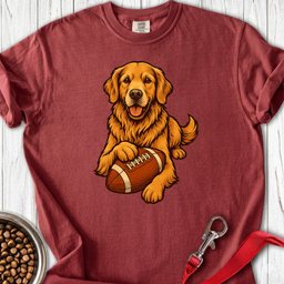 Golden Retriever Football Premium Tee Gift For Dog Lover