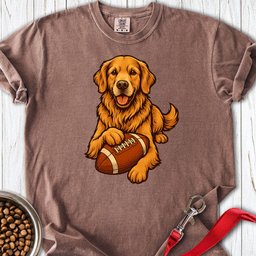 Golden Retriever Football Premium Tee Gift For Dog Lover
