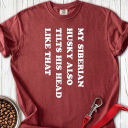 Husky Tilt His Head Premium Tee Gift For Dog Lover