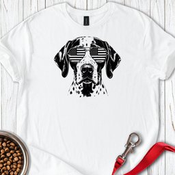 English Pointer Flag Shades T Shirt Gift For Dog Lover