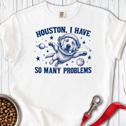 Houston I Have So Many Problems Labrador Premium Tee Gift For Dog Lover