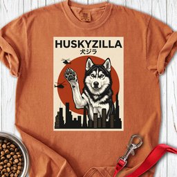 Huskyzilla Premium Tee Gift For Dog Lover