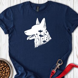 Dutch Shepherd Flowers T Shirt Gift For Dog Lover