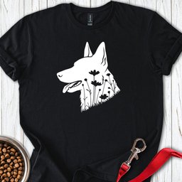Dutch Shepherd Flowers T Shirt Gift For Dog Lover