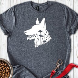 Dutch Shepherd Flowers T Shirt Gift For Dog Lover