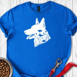 Dutch Shepherd Flowers T Shirt Gift For Dog Lover