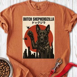 Dutch Shepherdzilla Premium Tee Gift For Dog Lover