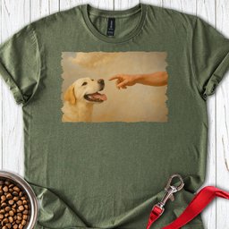 Gods Creates Yellow Lab T Shirt Gift For Dog Lover