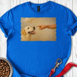 Gods Creates Yellow Lab T Shirt Gift For Dog Lover