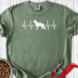 German Shepherd Heartbeat Premium Tee Gift For Dog Lover