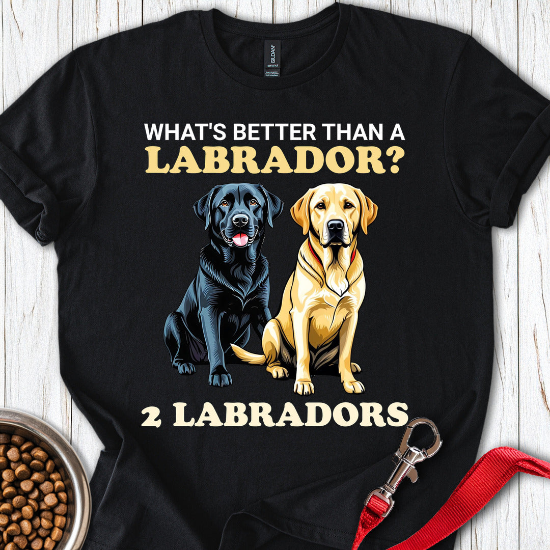 Funny Yellow And Black Lab T Shirt Gift For Dog Lover