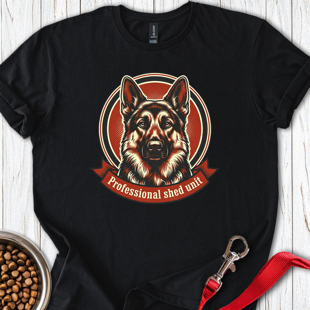 German Shepherd Shed Unit T Shirt Gift For Dog Lover