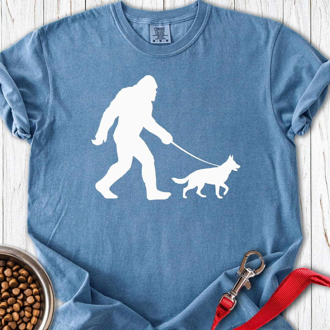 German Shepherd Bigfoot Premium Tee Gift For Dog Lover