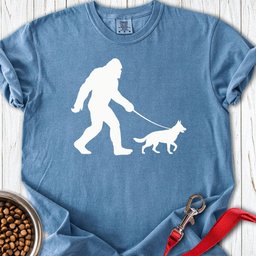 German Shepherd Bigfoot Premium Tee Gift For Dog Lover
