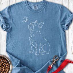French Bulldog Butterfly Premium Tee Gift For Dog Lover