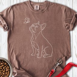 French Bulldog Butterfly Premium Tee Gift For Dog Lover