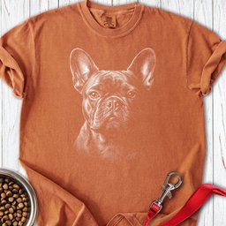 French Bulldog Engraved Premium Tee Gift For Dog Lover