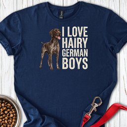 German Shorthaired Pointer Hairy Boys T Shirt Gift For Dog Lover