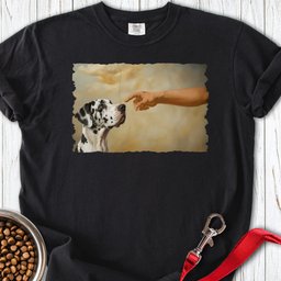 God Creates Harlequin Great Dane Premium Tee Gift For Dog Lover