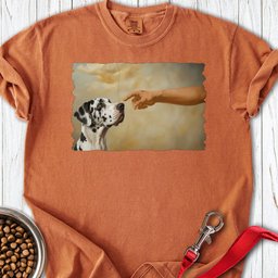 God Creates Harlequin Great Dane Premium Tee Gift For Dog Lover