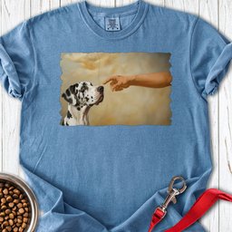 God Creates Harlequin Great Dane Premium Tee Gift For Dog Lover