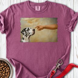 God Creates Harlequin Great Dane Premium Tee Gift For Dog Lover