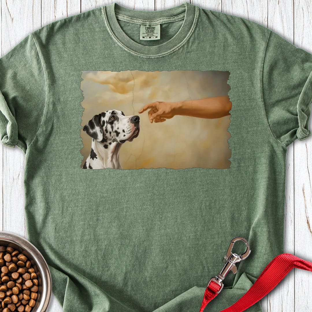 God Creates Harlequin Great Dane Premium Tee Gift For Dog Lover