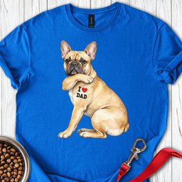 French Bulldog I Love Dad T Shirt Gift For Dad