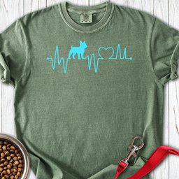 French Bulldog Heartbeat Premium Tee Gift For Dog Lover