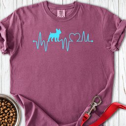 French Bulldog Heartbeat Premium Tee Gift For Dog Lover