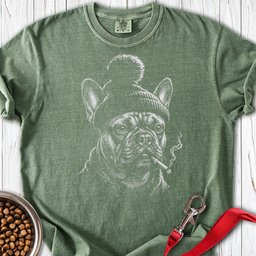 French Bulldog Cigarette Premium Tee Gift For Dog Lover