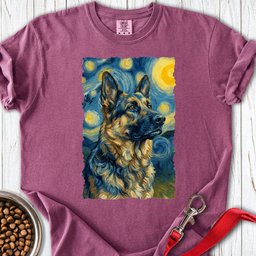 German Shepherd Van Gogh Premium Tee Gift For Dog Lover
